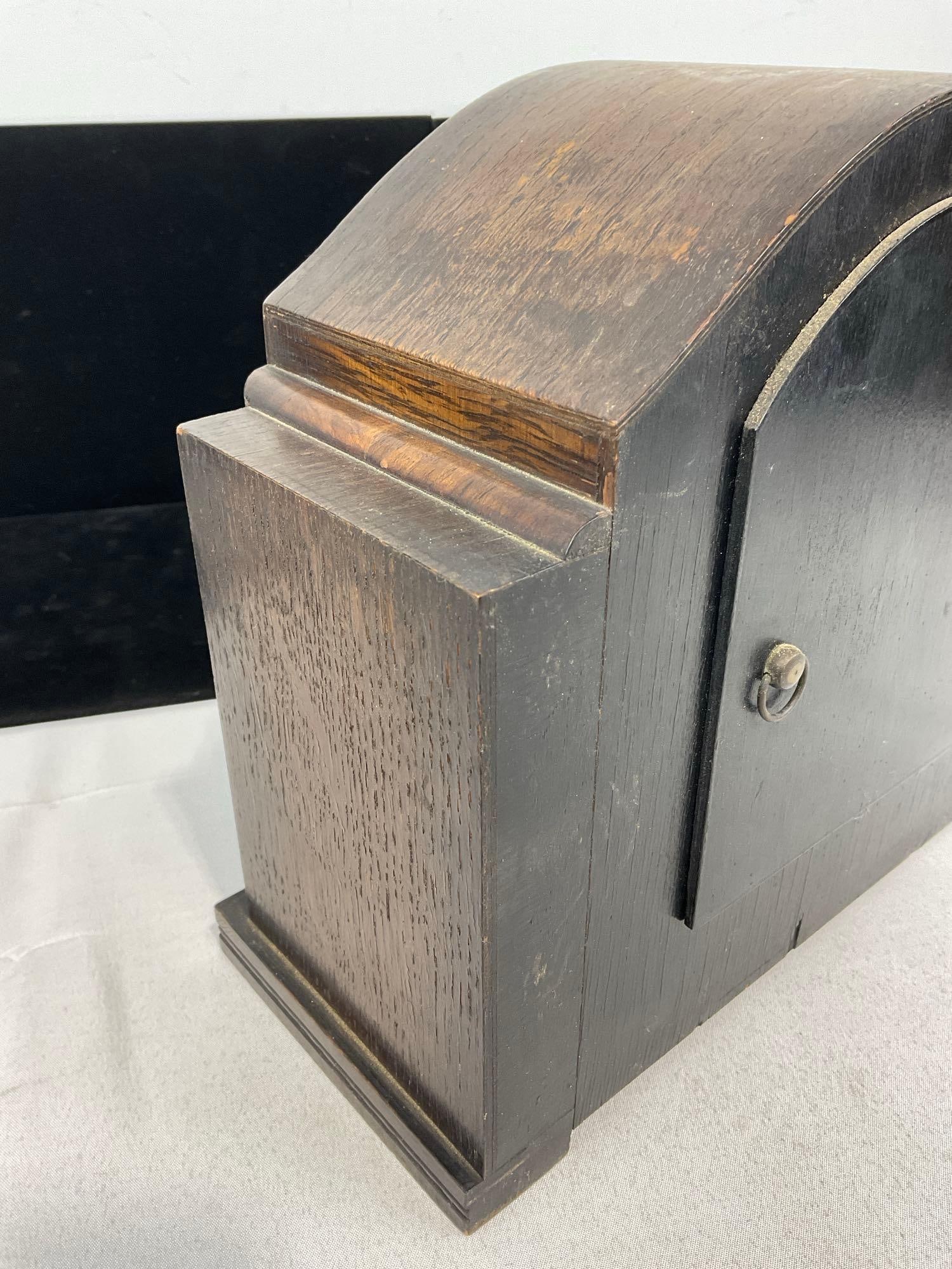 Early 20th Century English Enfield Mantel Clock, Time Strike, 10h x 11w x 6d inches - 5