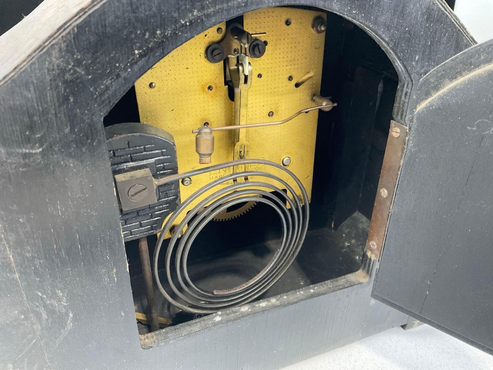 Early 20th Century English Enfield Mantel Clock, Time Strike, 10h x 11w x 6d inches - 7