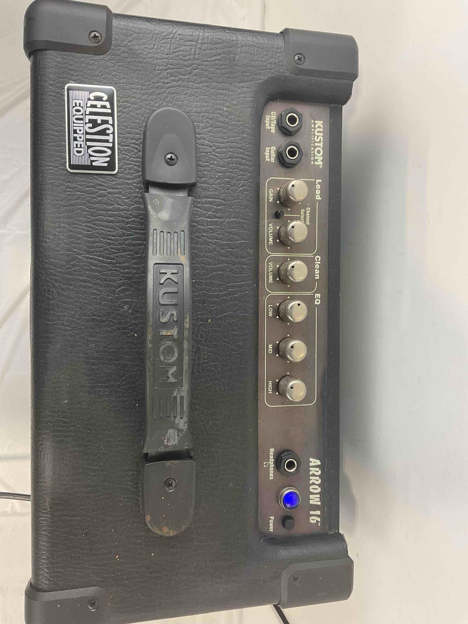 Kustom Lead Guitar Amplifier Model Arrow 16 (J). Tested, Works. Excellent Condition. See pics. - 4