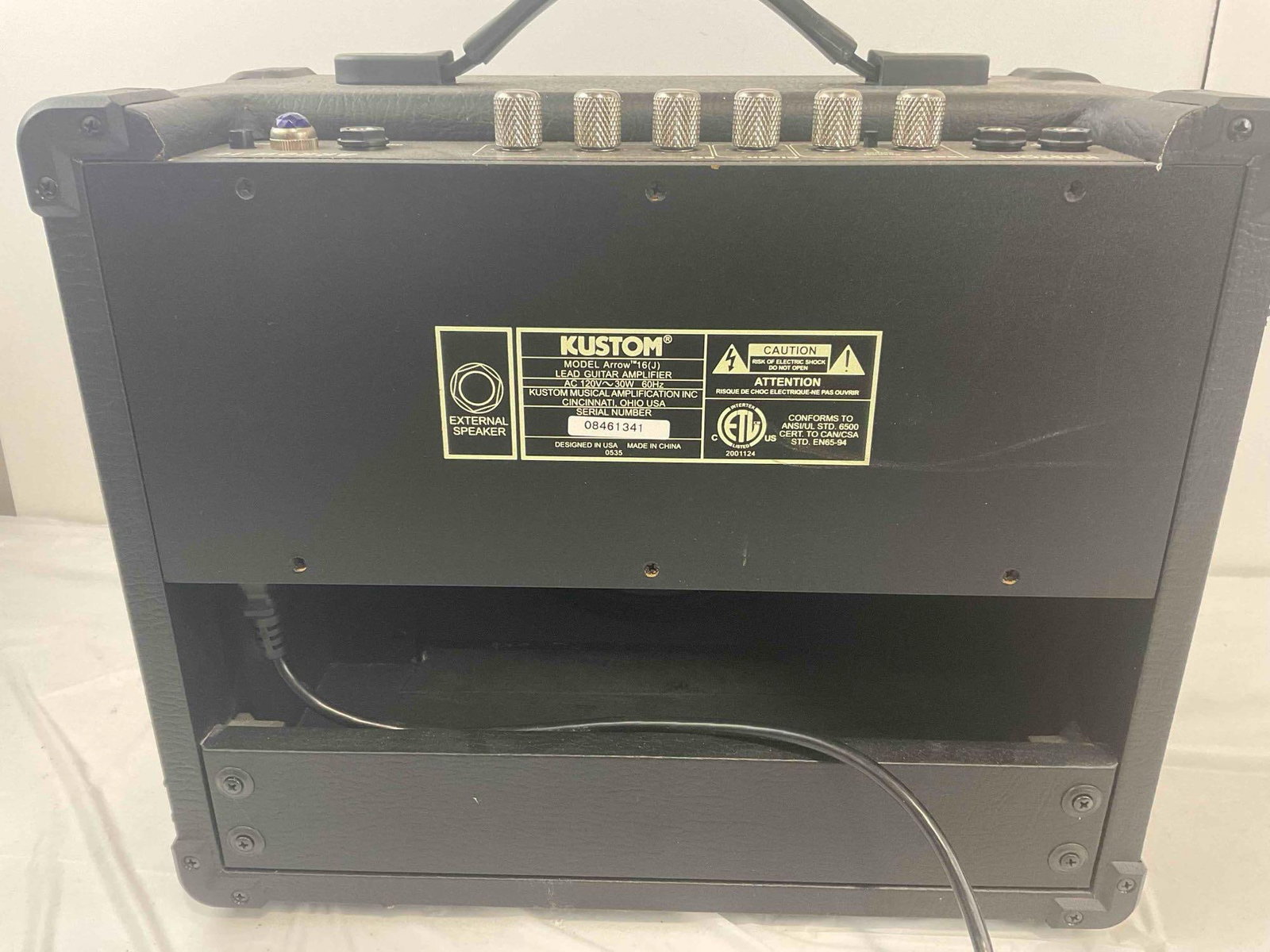 Kustom Lead Guitar Amplifier Model Arrow 16 (J). Tested, Works. Excellent Condition. See pics. - 5