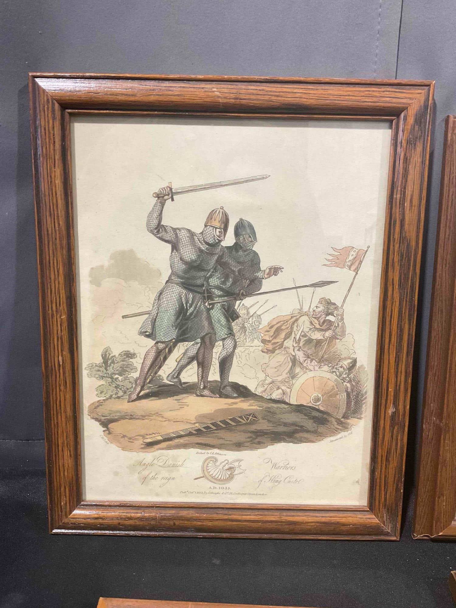 4 pcs Vintage Framed Art, incl. Apple Produce Advertisement, Mucha Print & More! See pics. - 5