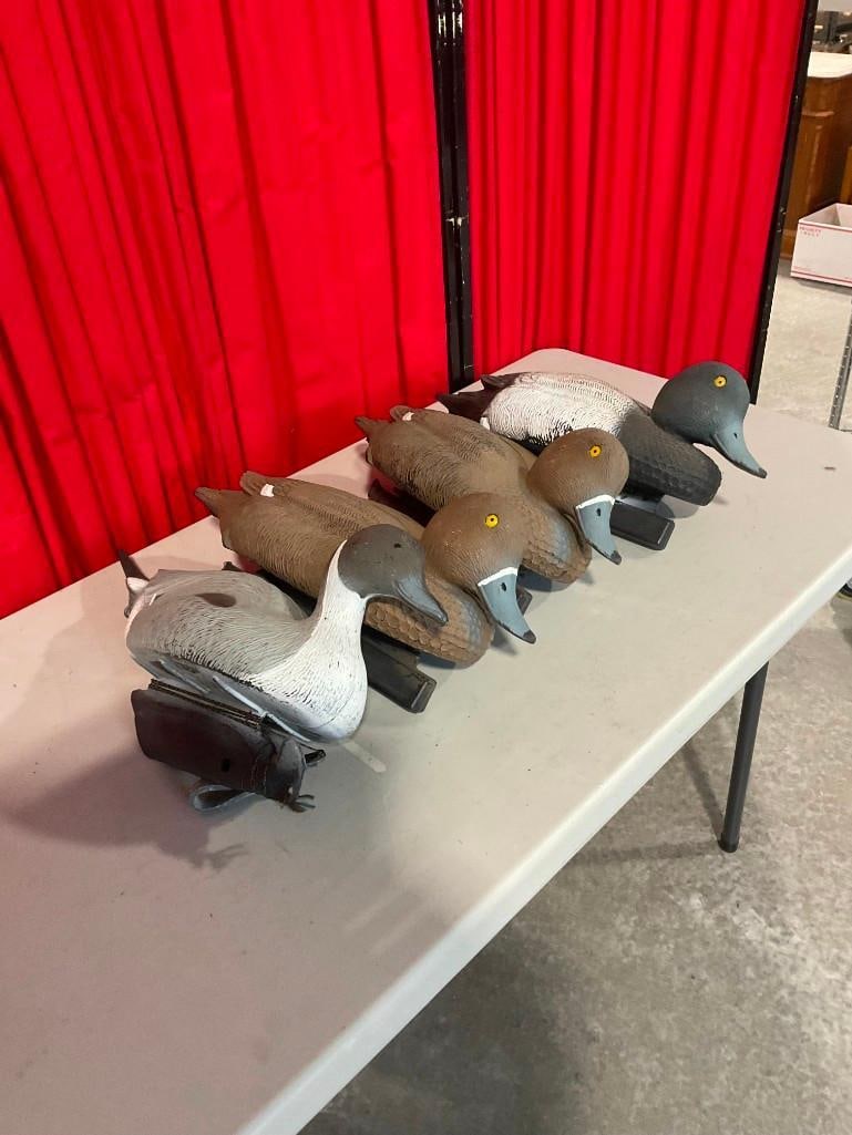 Collection of 4x Flambeau Brand Floating Duck Decoys in Fair Condition - 2