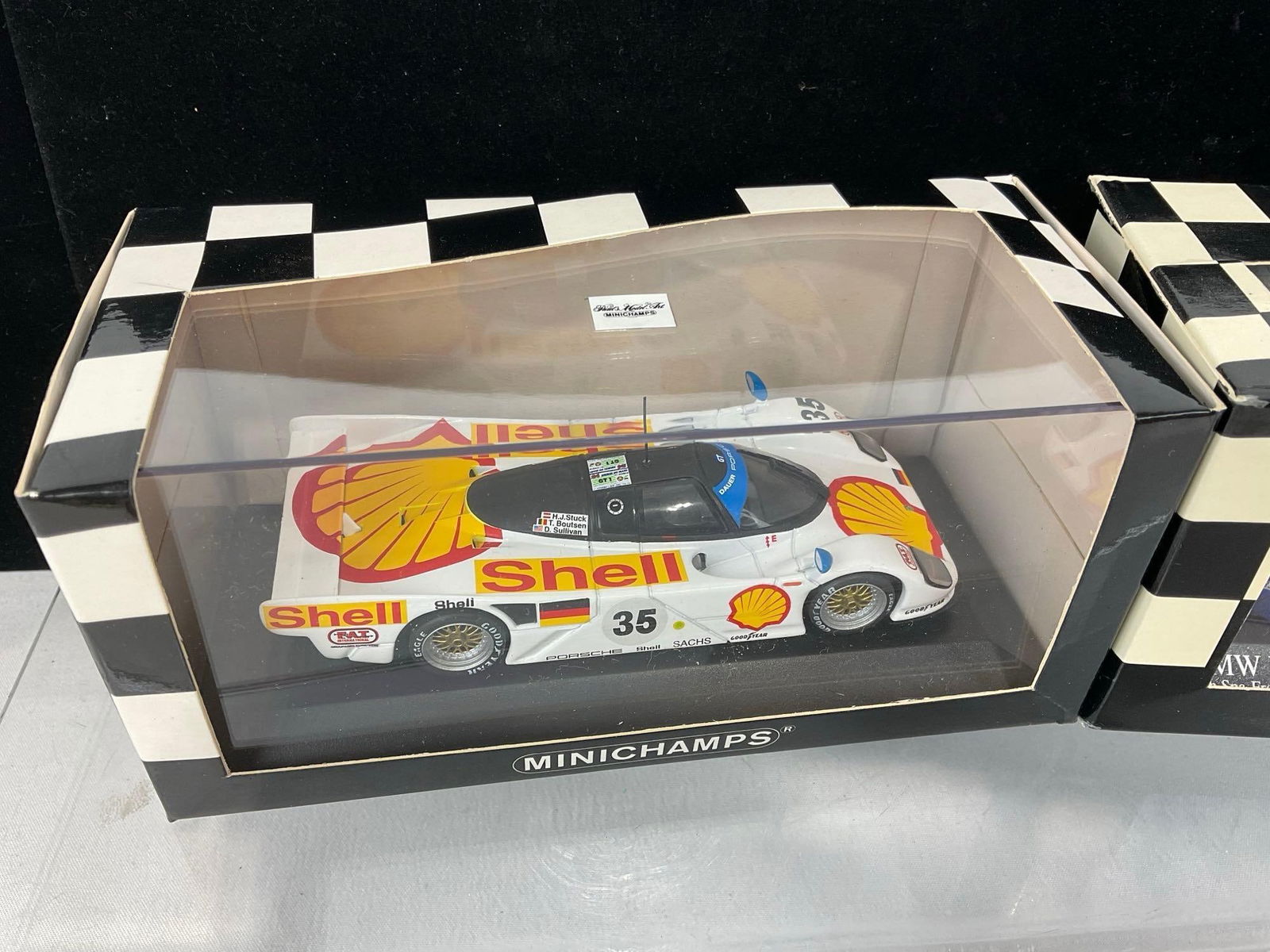 2 Minichamps 1/43 Scale Diecast Cars, 94 Porsche 962 & 2004 BMW M3 GTR, Signed by 2Muller drivers - 2