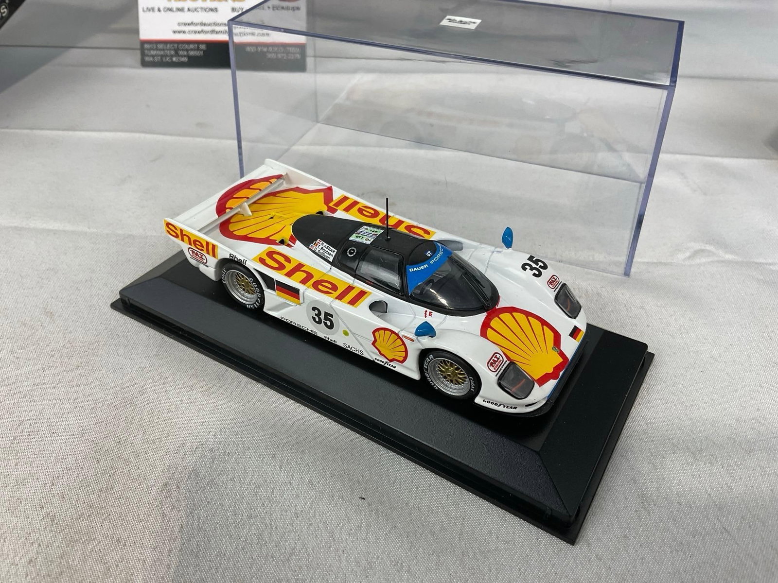 2 Minichamps 1/43 Scale Diecast Cars, 94 Porsche 962 & 2004 BMW M3 GTR, Signed by 2Muller drivers - 6