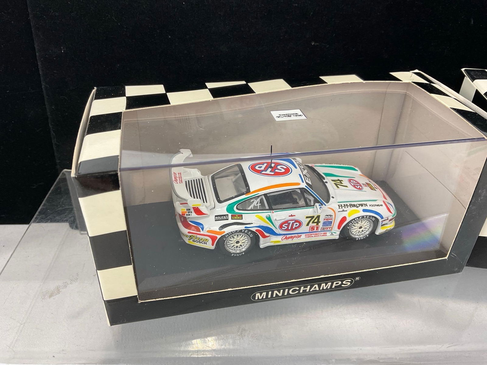 2 Minichamps 1/43 Scale Diecast Cars, 1996 Porsche 911 GT2 & 01 BMW M3 GTR, 1 signed - 2