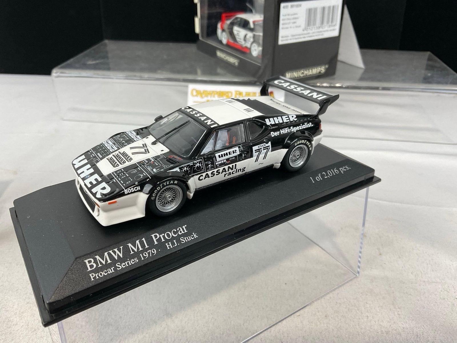 2 Minichamps 1/43 Scale Diecast Cars, 1979 BMW M1 & 1989 Audi 90 Quattro by Hans Stuck - 3