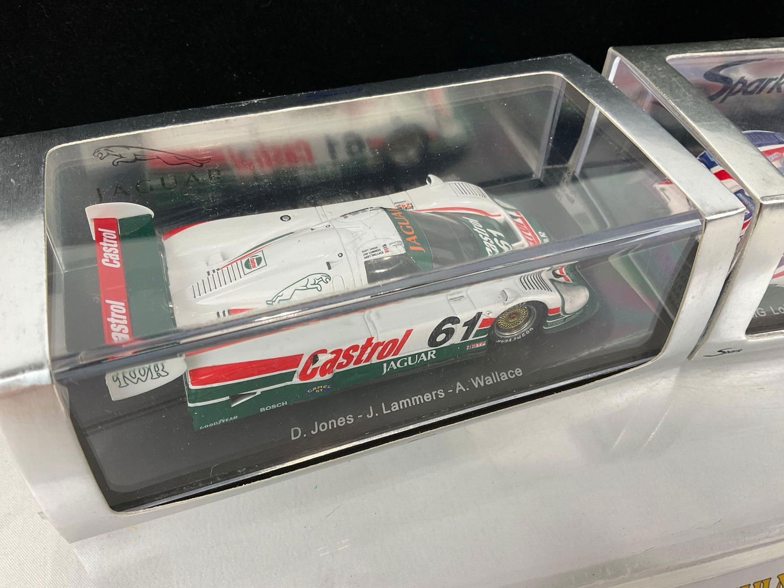 2 Spark 1/43 Scale Diecast Cars, 2006 MG Lola Ex 264-AER LM & 1990 Jaguar XJR 12 #61 24h Daytona - 2
