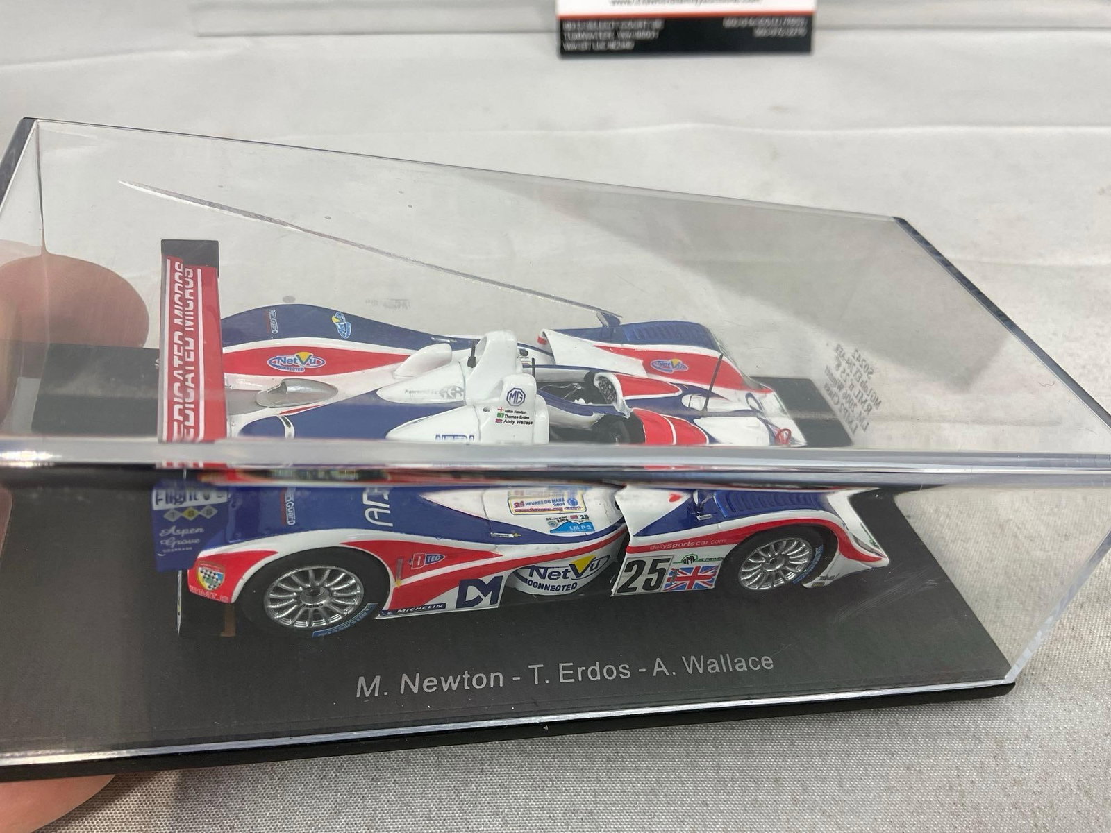 2 Spark 1/43 Scale Diecast Cars, 2006 MG Lola Ex 264-AER LM & 1990 Jaguar XJR 12 #61 24h Daytona - 8