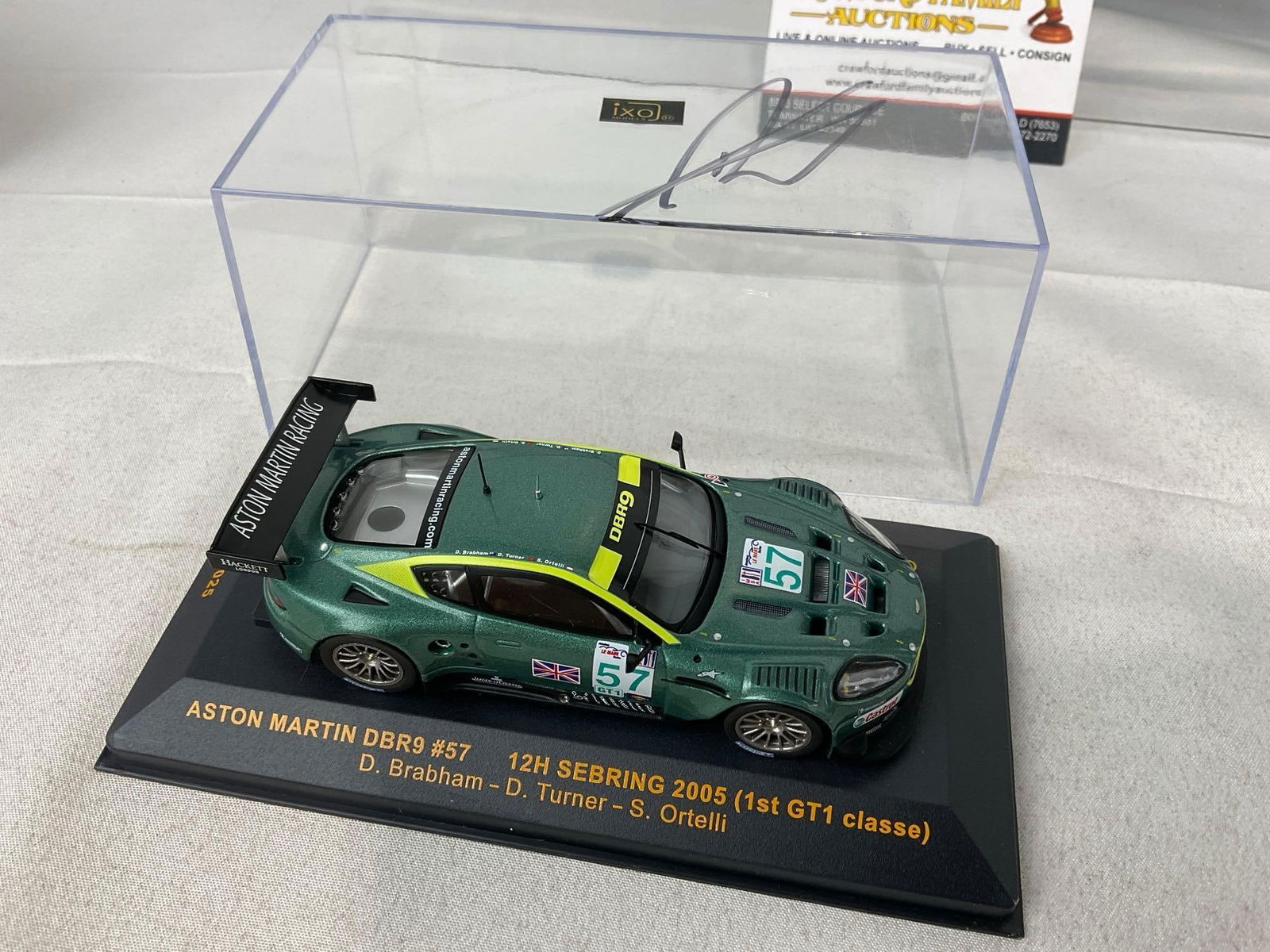 IXO Models 1/43 Scale Diecast Cars, 1998 Porsche 911 GT1 LM24H & 2005 Aston Martin DBR9 Sebring 12H - 2