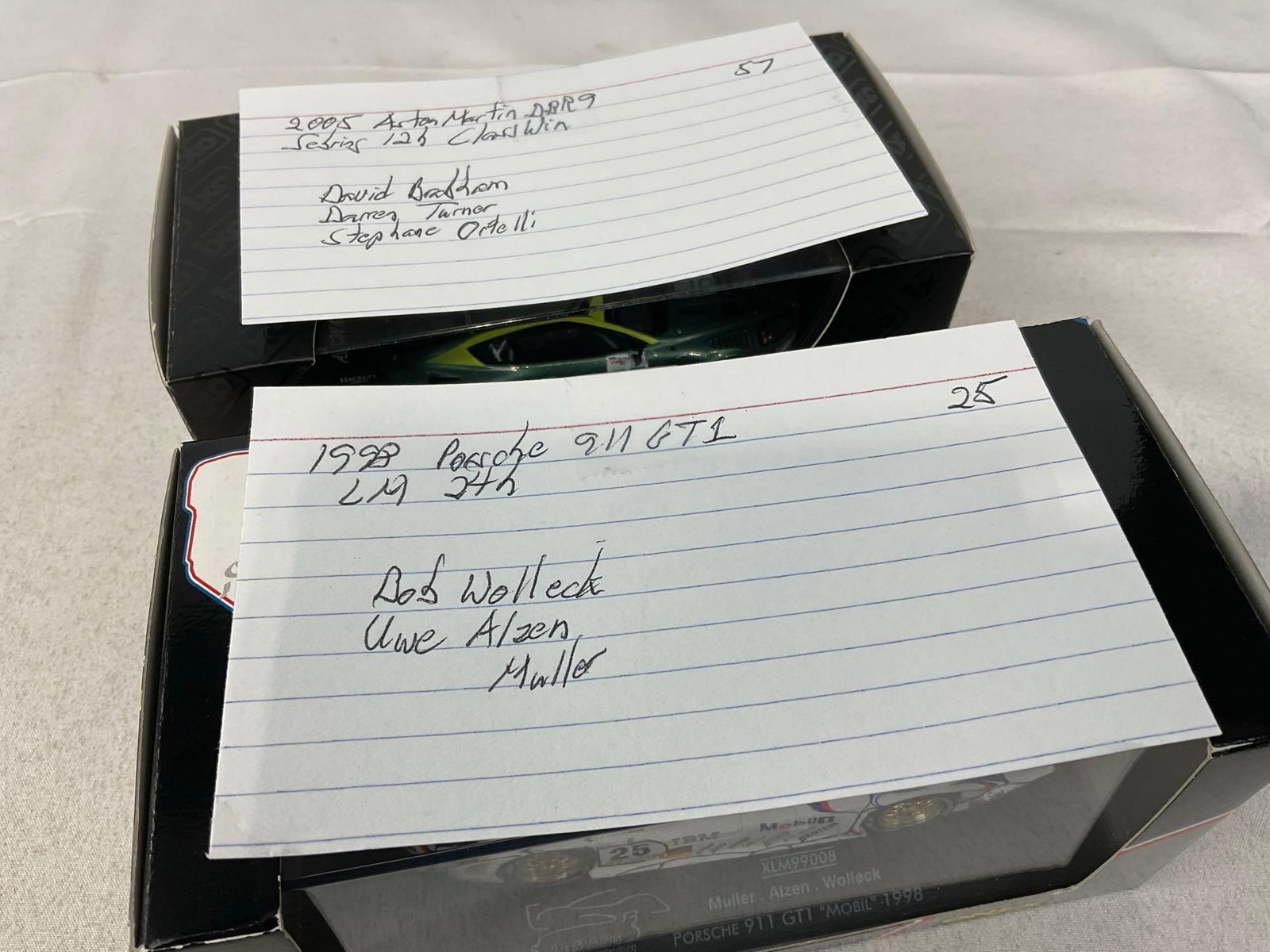 IXO Models 1/43 Scale Diecast Cars, 1998 Porsche 911 GT1 LM24H & 2005 Aston Martin DBR9 Sebring 12H - 8