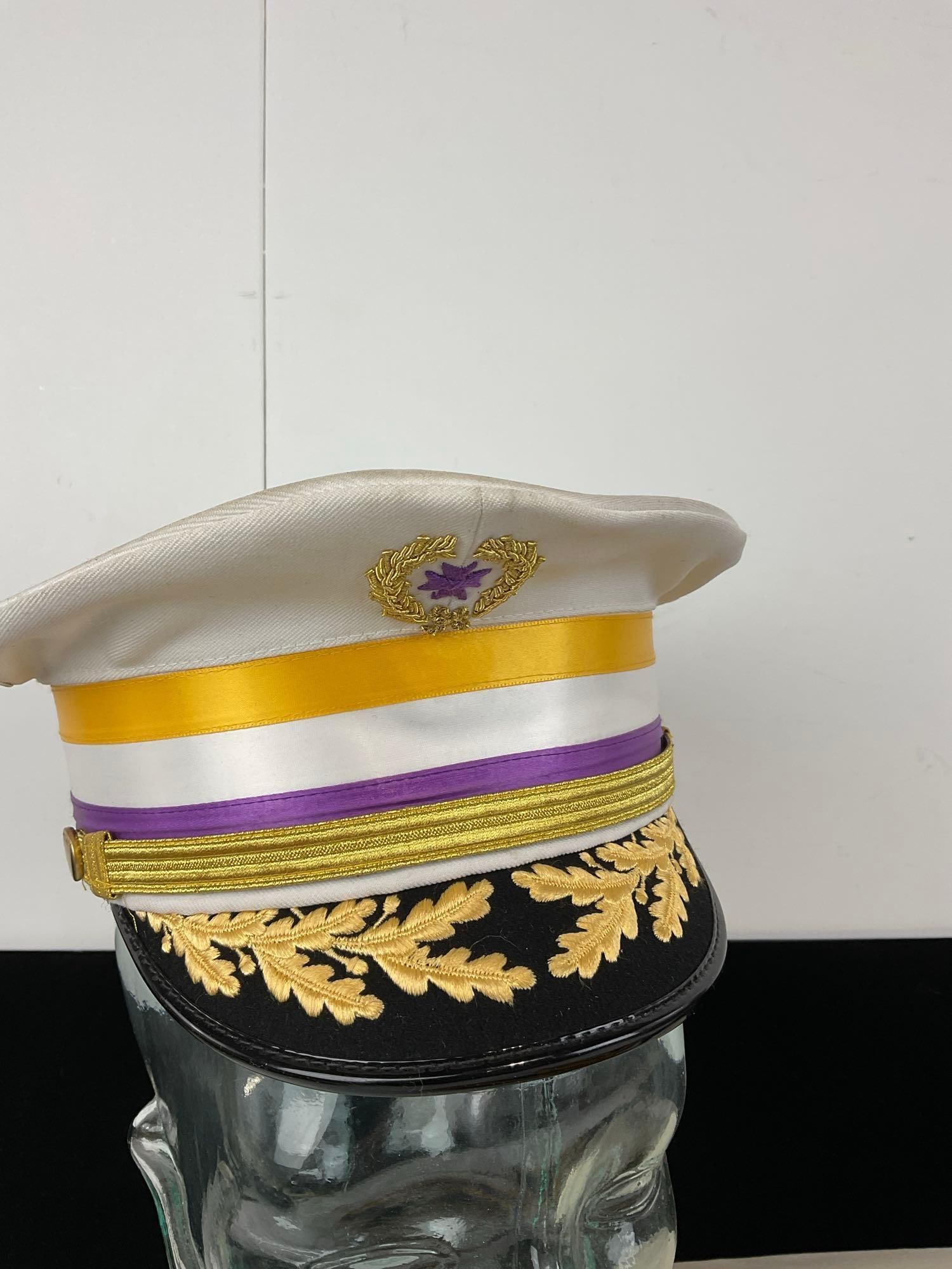 Pair of Fraternal Hats & 2 Sashes, Patriarchs Militant Caps, Independent Order of Odd Fellows - 2