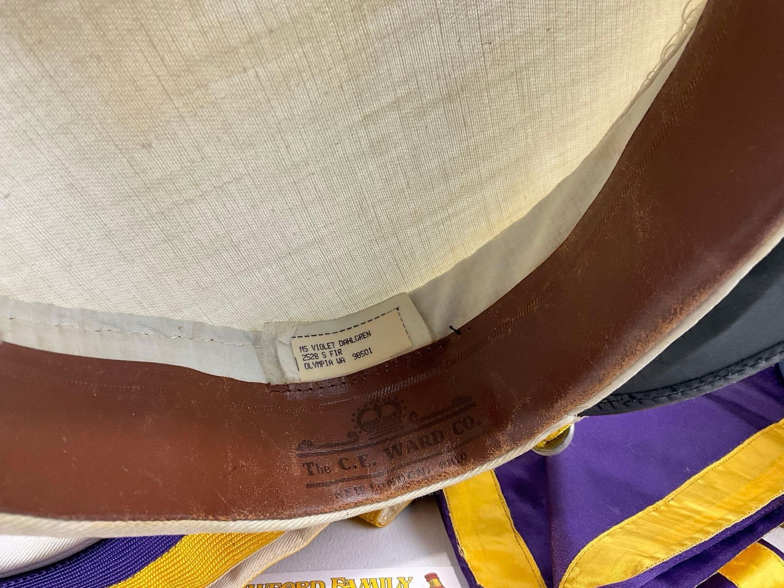 Pair of Fraternal Hats & 2 Sashes, Patriarchs Militant Caps, Independent Order of Odd Fellows - 7