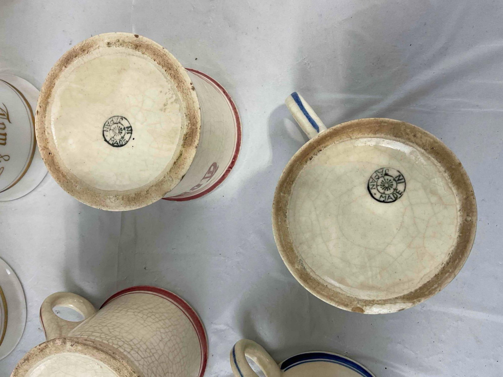 21 pcs Vintage Made in Japan Ceramic Tom & Jerry Cocktail Punch Mugs. Very Good Condition. - 8