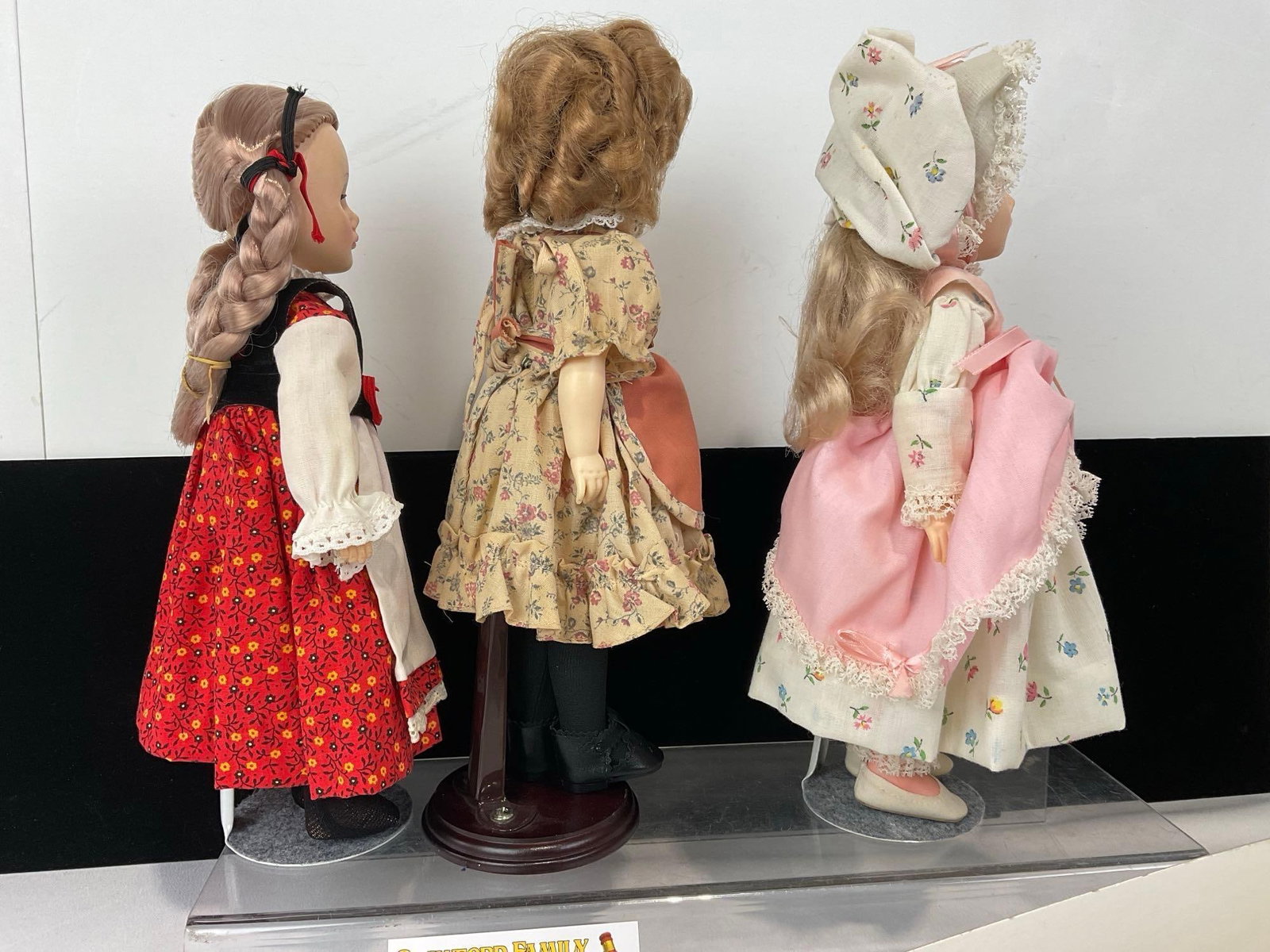 3 Effanbee Dolls, Intl Series Miss Germany, Shirley Temple, & Storybook Series Little Bo Peep w/box - 4