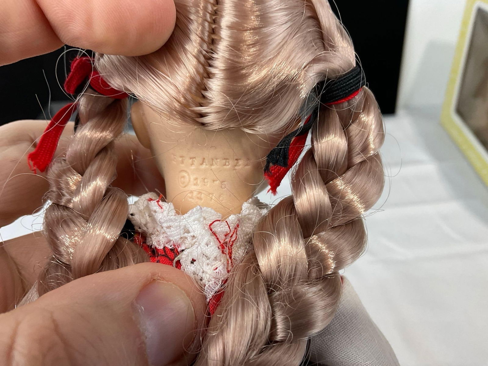 3 Effanbee Dolls, Intl Series Miss Germany, Shirley Temple, & Storybook Series Little Bo Peep w/box - 7