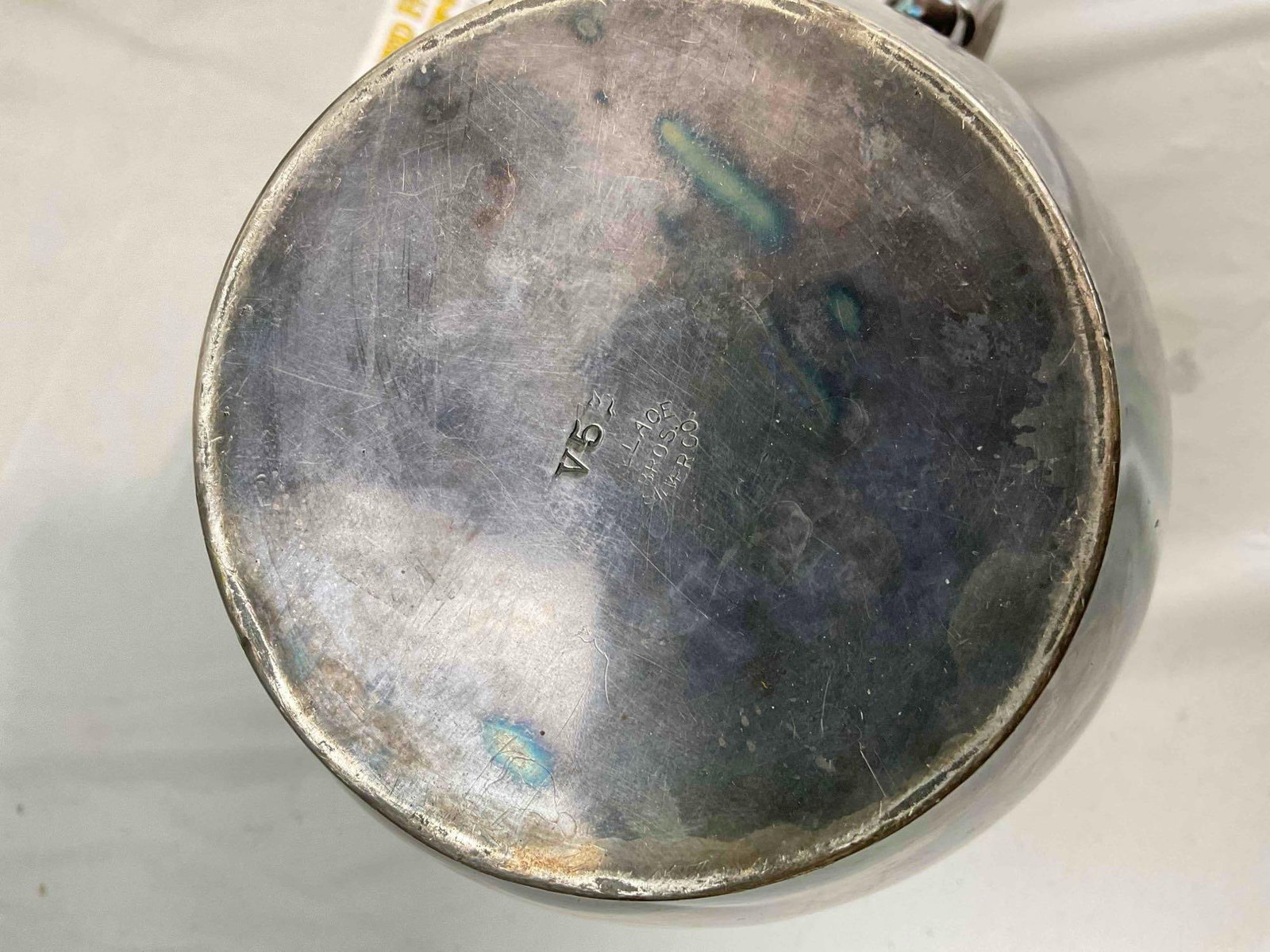 3 pcs Vintage Silver Plated Water Pitchers, incl. Two's Company & Wallace Bros. See pics. - 6