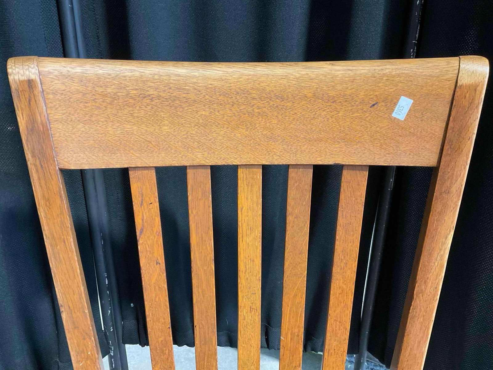 Vintage B. L. Marble Co. Mission Style Tiger Oak Wood Chair. Very Good Condition. See pics. - 4