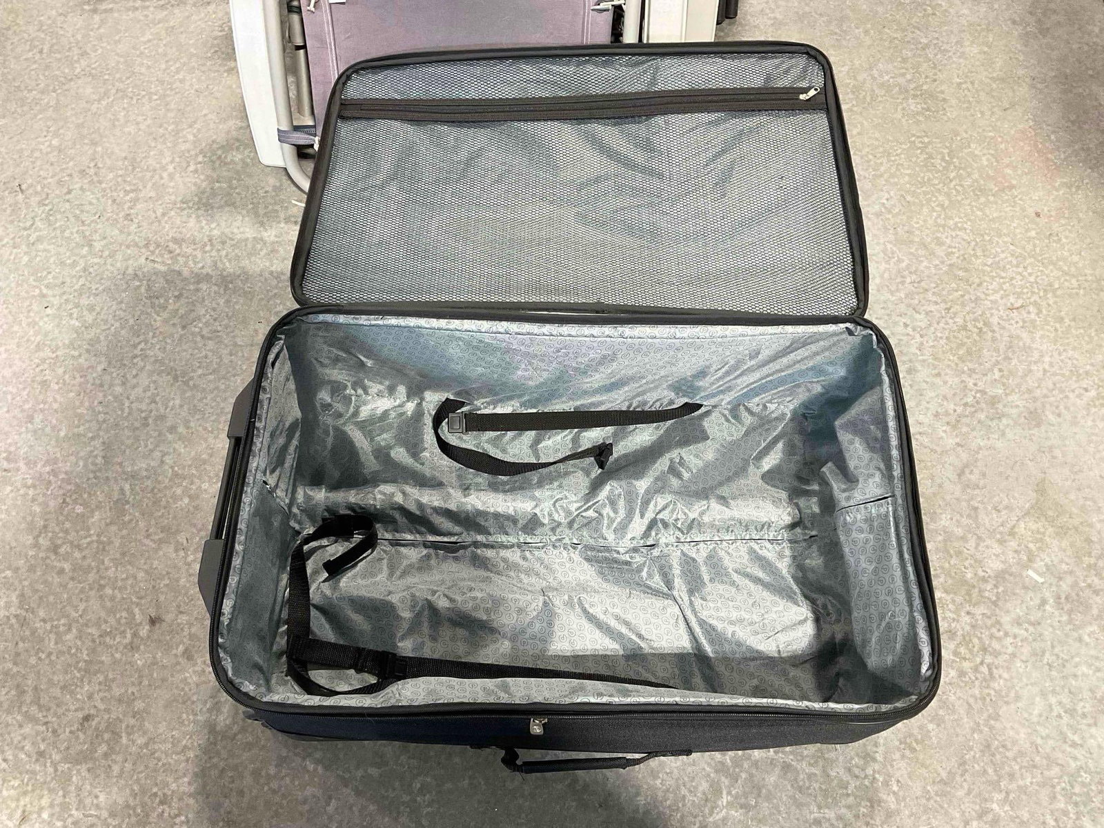 2 pcs Canvas Fabric Rolling Luggage Suitcases, Blue Kenneth Cole Reaction & Black Protege. - 8