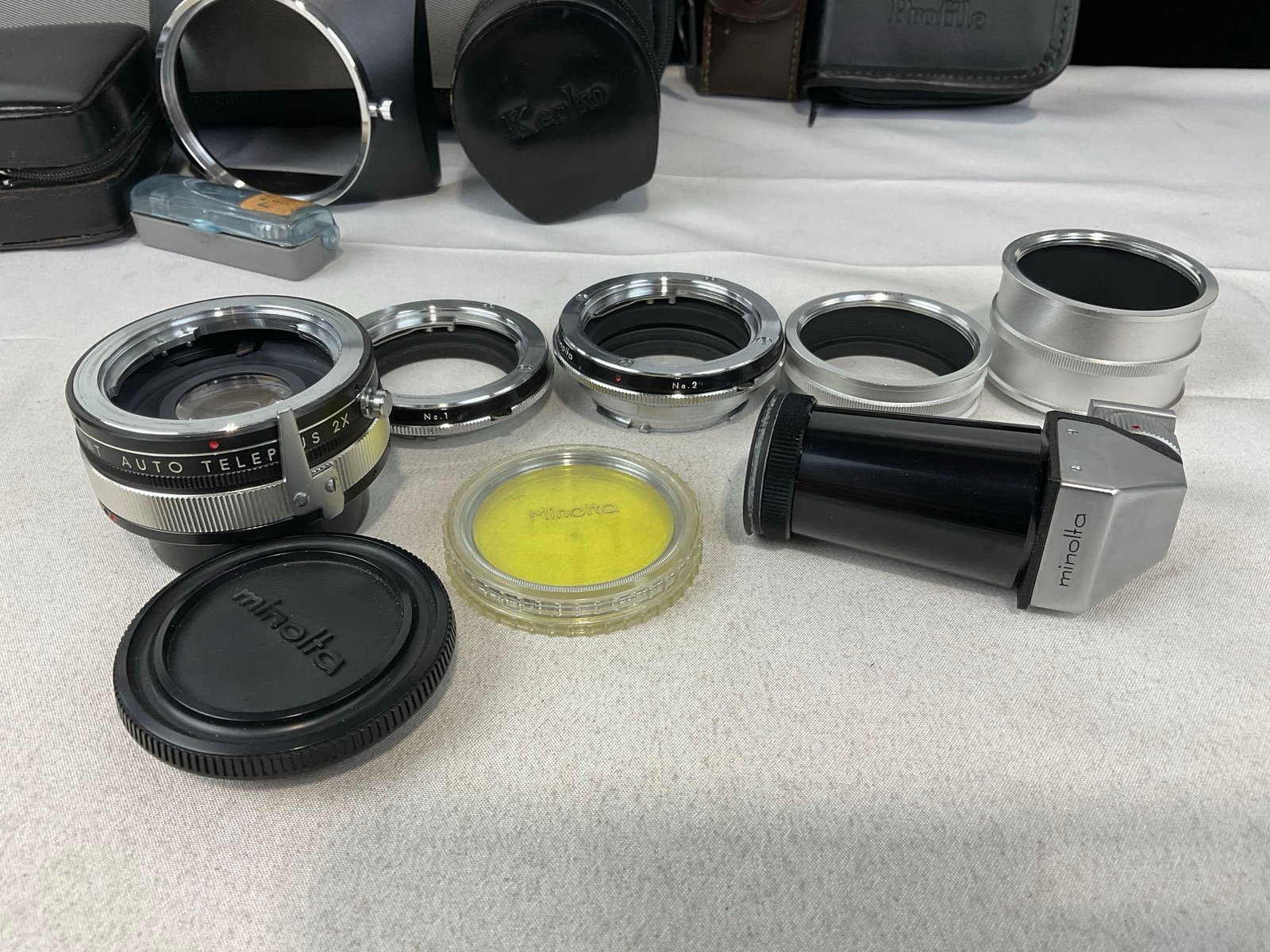Collection of Minolta Camera Lenses, Accessories & Filters, in Targus Bag - 4