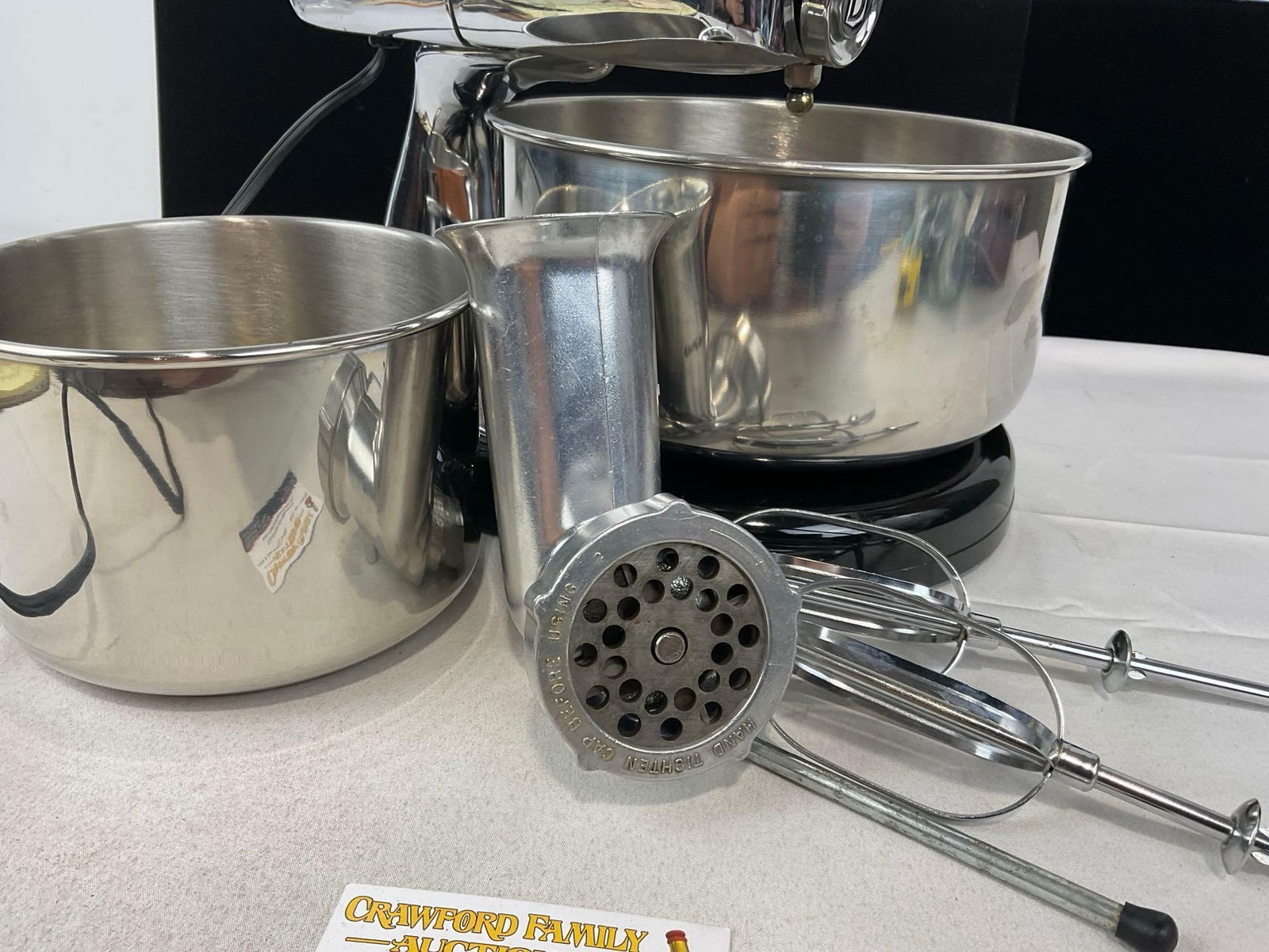 Vintage Dormeyer Power Chef Model SM12 w/Accessories, Grinder attachment, 2 Bowls, 2 Blender Blades - 2