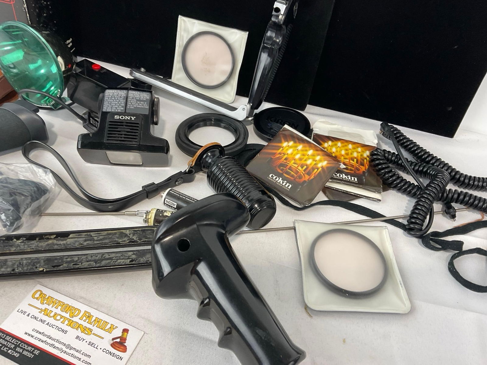 Asst Camera Accessories, Vivitar Flash Module & more, couple Grips, Filters - 3