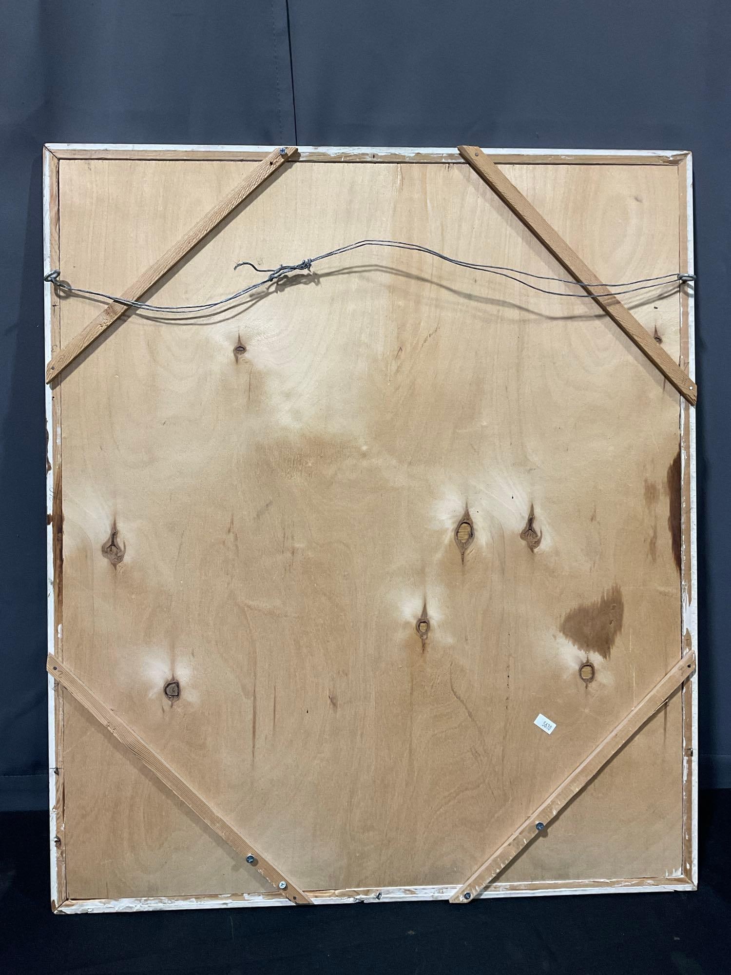 Vintage 1988 Russian Birch Trees Signed Original Watercolor on board, 30h x 26w x 3d inches - 6