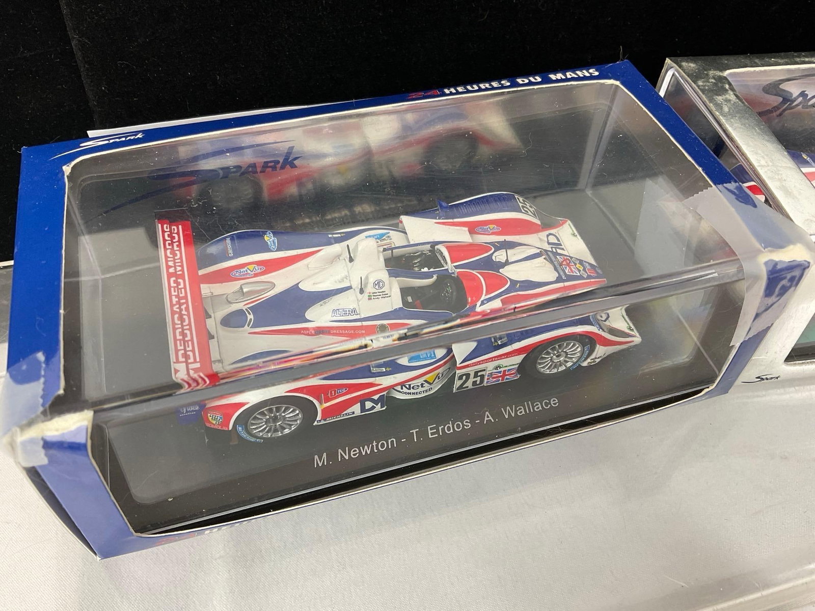 2 Spark 1/43 Scale Diecast Cars, 2006 MG Lola Ex264-AER RML LM24H & 08 MG Lola EX265-AER RML LMP2 - 2