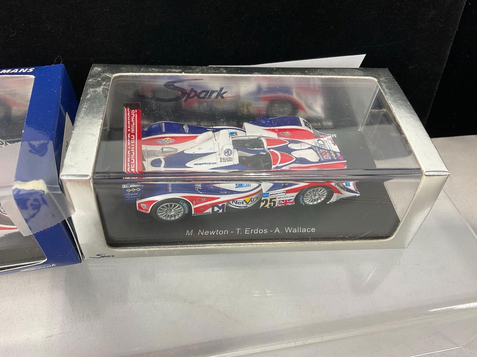 2 Spark 1/43 Scale Diecast Cars, 2006 MG Lola Ex264-AER RML LM24H & 08 MG Lola EX265-AER RML LMP2 - 3