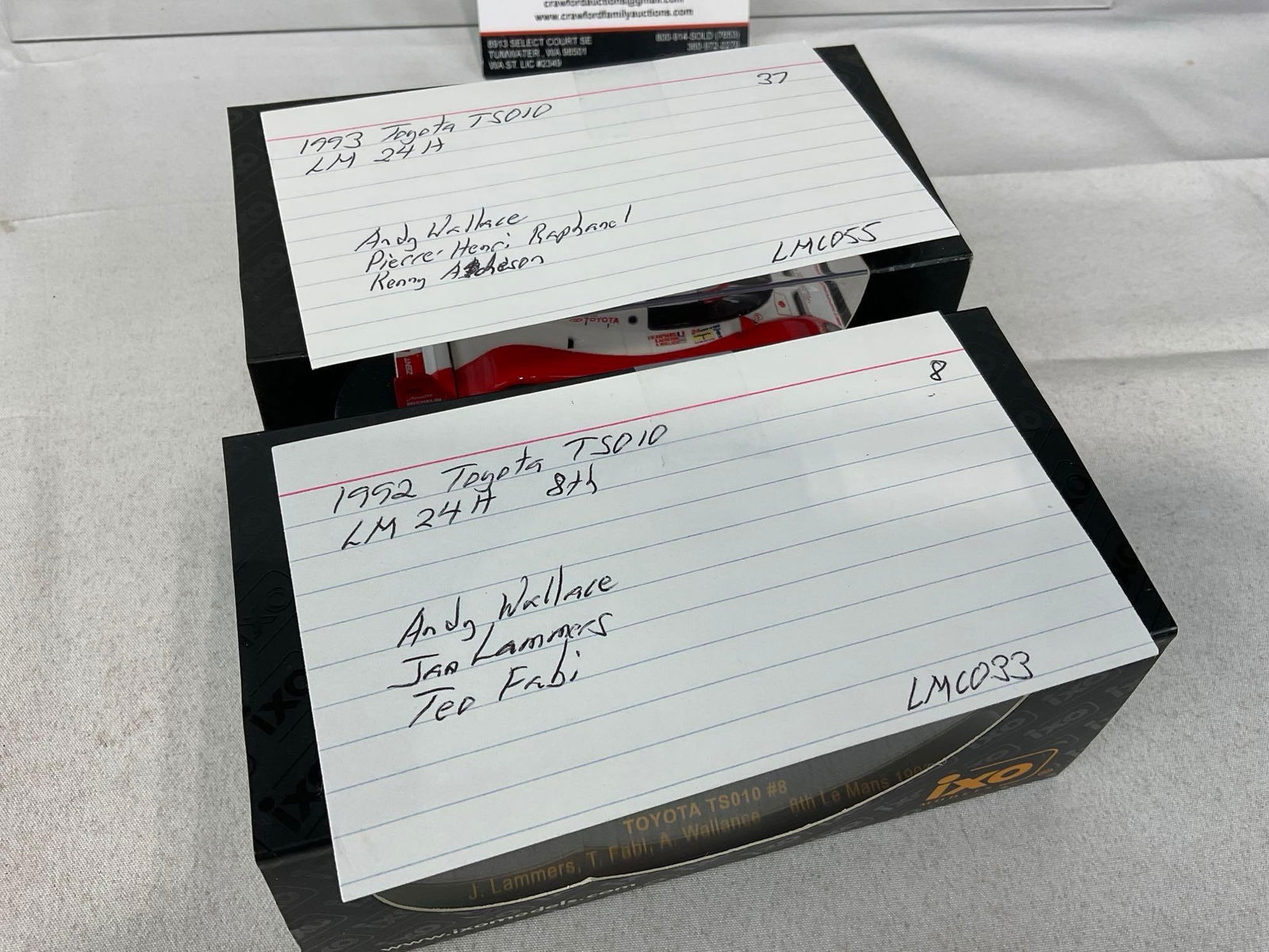 2 IXO Models 1/43 Scale Diecast Cars, 1992 & 1993 Toyota TS010 LM24H, Andy Wallace - 6