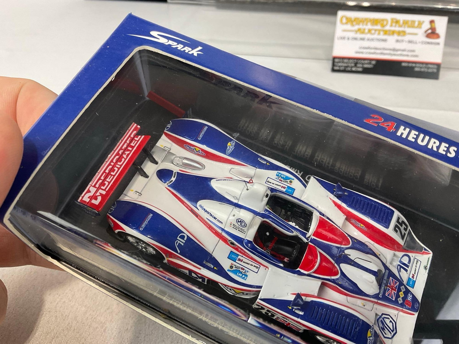 2 Spark 1/43 Scale Diecast Cars, 2007 MG Lola Ex-264-AER & 2010 Lola Coupe-HPD RML, Andy Wallace - 2