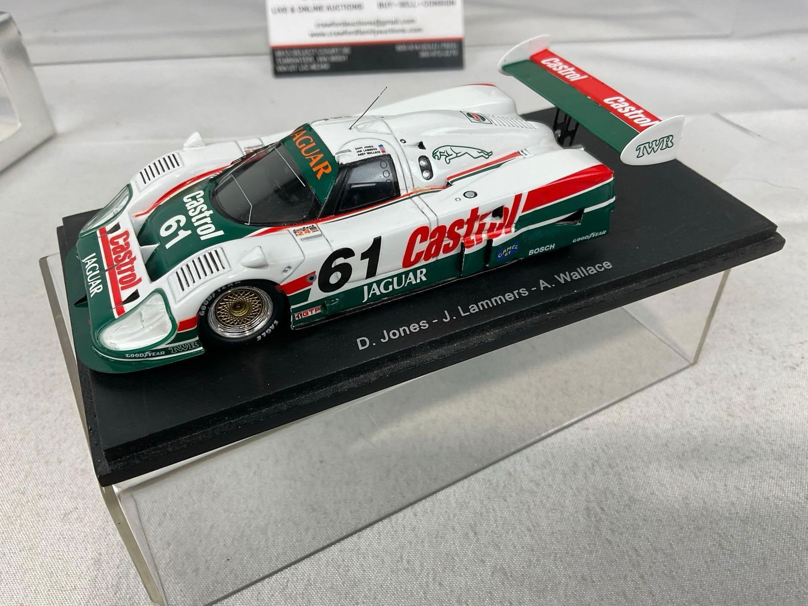 2 Spark 1/43 Scale Diecast Cars, Jaguar XJR 12 #61 Winner 24 Hours of Daytona 1990 - 3
