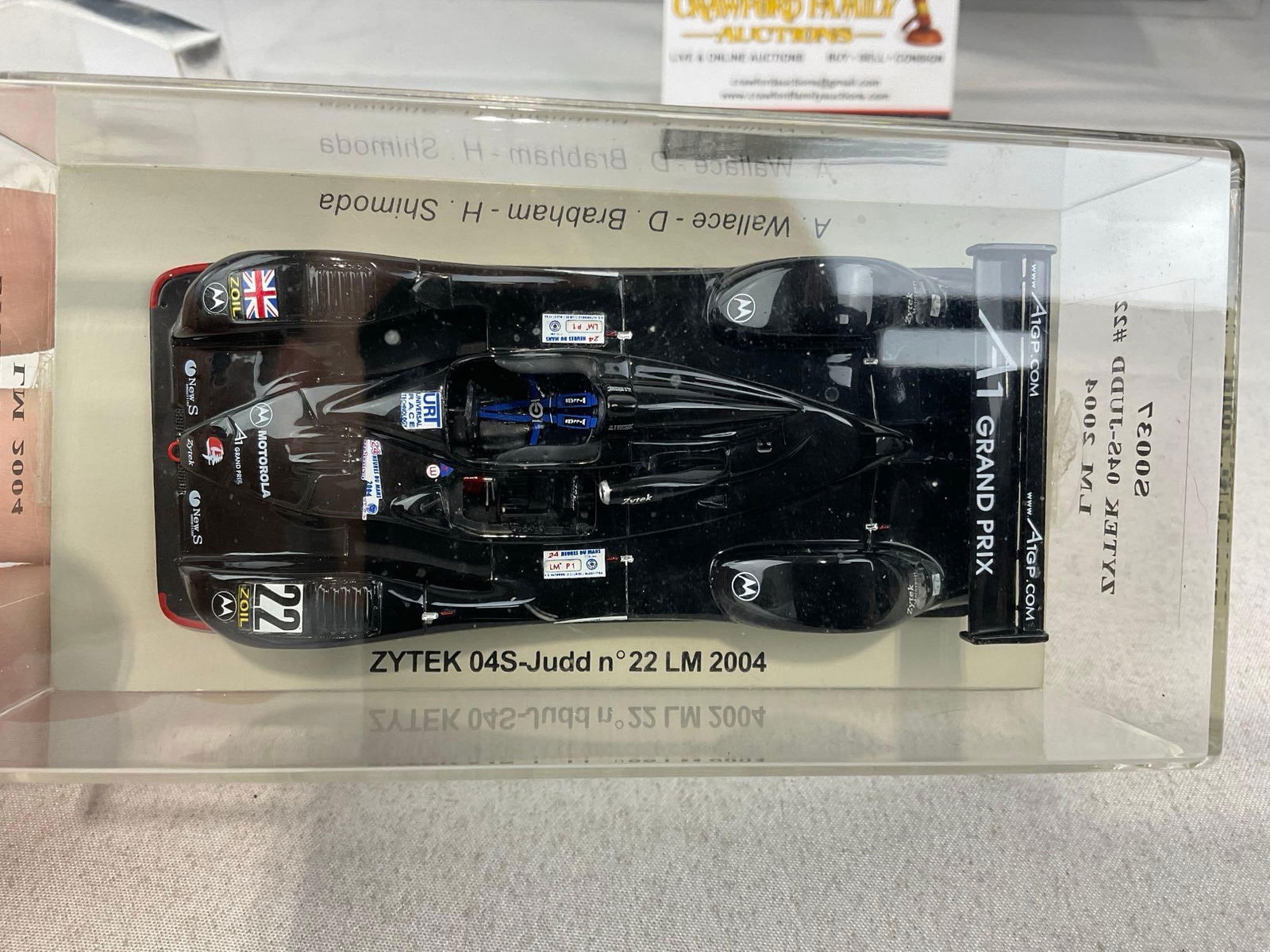 2 Spark 1/43 Scale Diecast Cars, 2004 Zytek 045-Judd & 2005 DBA Judd Creation LM24H, Andy Wallace - 3