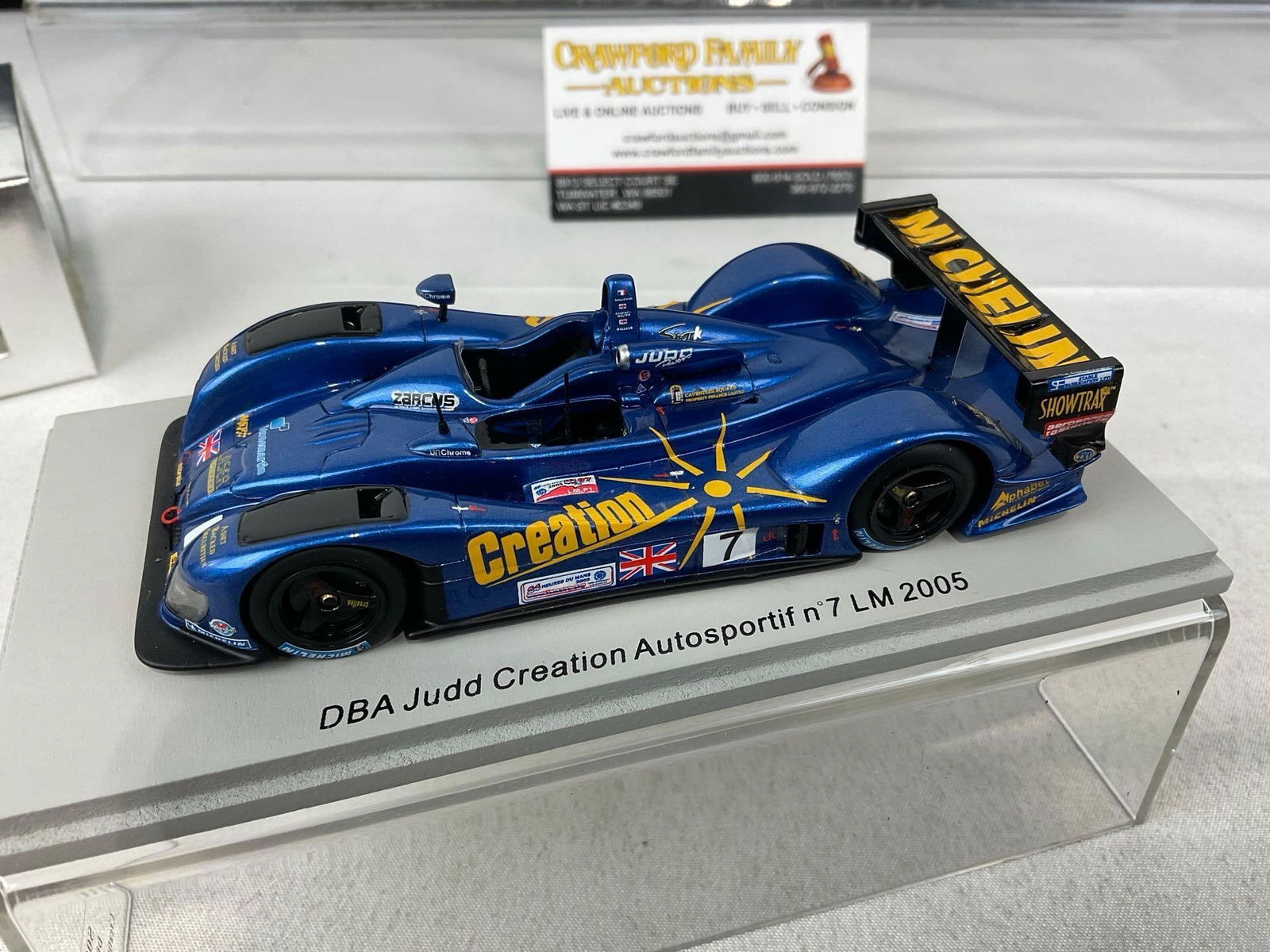 2 Spark 1/43 Scale Diecast Cars, 2004 Zytek 045-Judd & 2005 DBA Judd Creation LM24H, Andy Wallace - 5