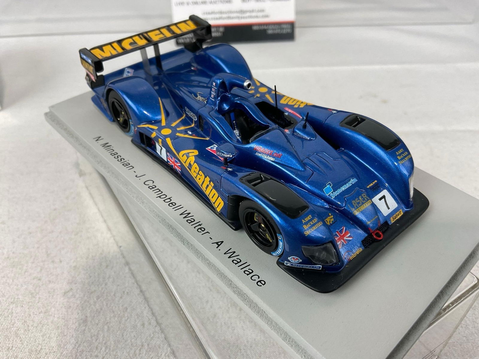 2 Spark 1/43 Scale Diecast Cars, 2004 Zytek 045-Judd & 2005 DBA Judd Creation LM24H, Andy Wallace - 6
