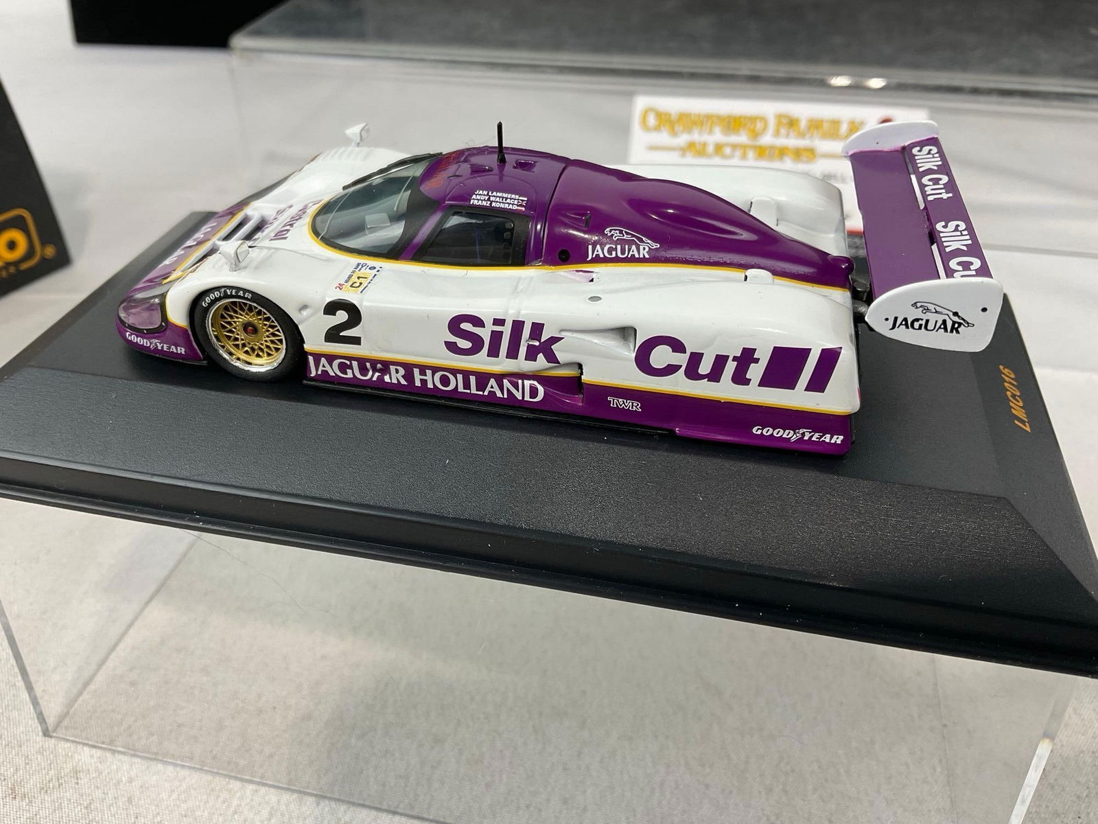 2 IXO Models 1/43 Scale Diecast Cars, Jaguar XJR12 1988 & 1990, 1 Cover Signed by 2 Drivers - 7