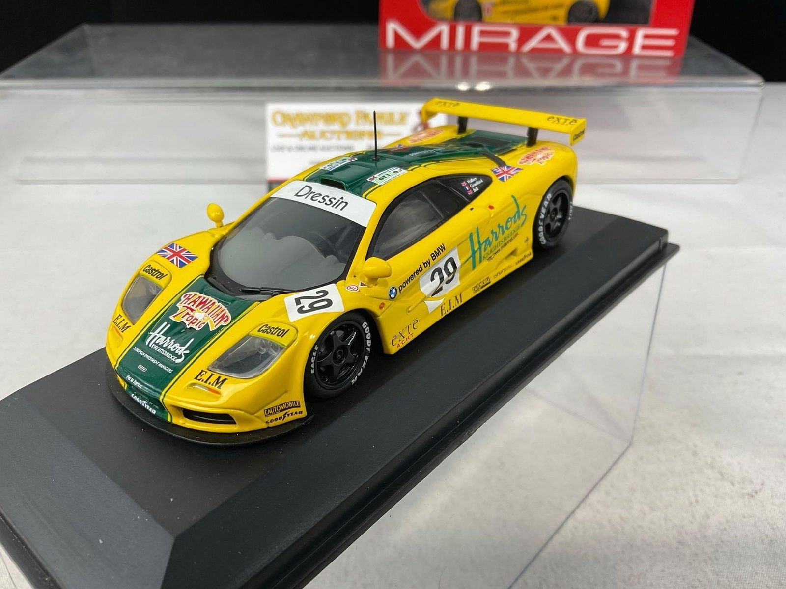2 1/43 Scale Diecast Cars, F-1 McLaren & Mirage, 1995 & 1996 McLaren F-1 GTR, Andy Wallace - 3
