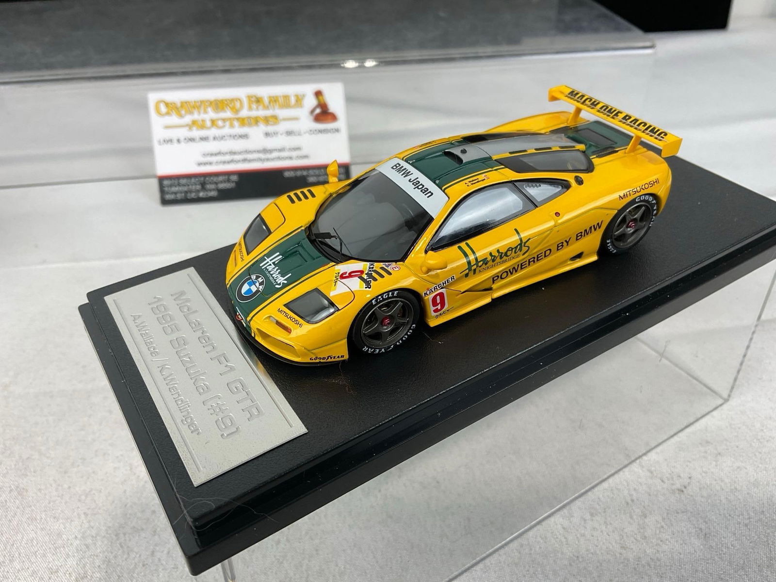 2 1/43 Scale Diecast Cars, F-1 McLaren & Mirage, 1995 & 1996 McLaren F-1 GTR, Andy Wallace - 4