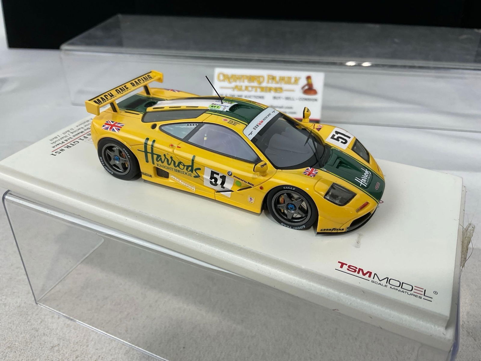 1/43 Scale Diecast Car 1995 McLaren F1 GTR LM24H 3rd pl, Mach One Racing, Andy Wallace - 3