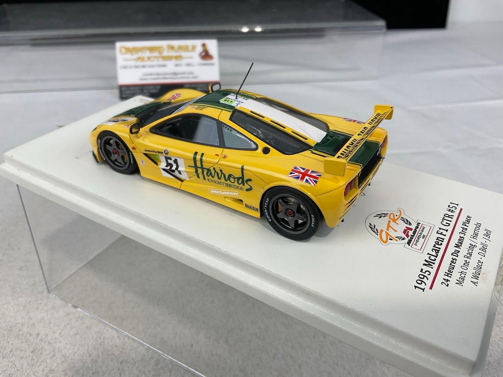 1/43 Scale Diecast Car 1995 McLaren F1 GTR LM24H 3rd pl, Mach One Racing, Andy Wallace - 5