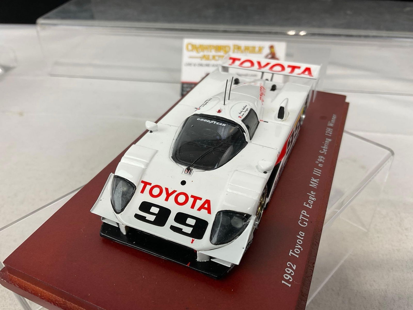 TrueScale Miniatures 1/43 Scale Diecast Car 1992 Toyota GTP Eagle MKIII #99 Sebring 12H Winner - 3