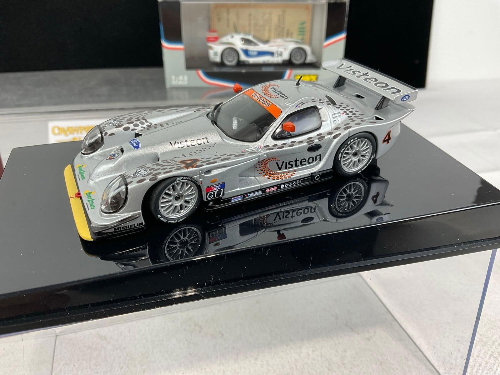 2 1/43 Scale Diecast Cars, 1997 Panoz GTR-1 LM & 98 Panoz Esperante GTR-1 LM24H, Andy Wallace - 2