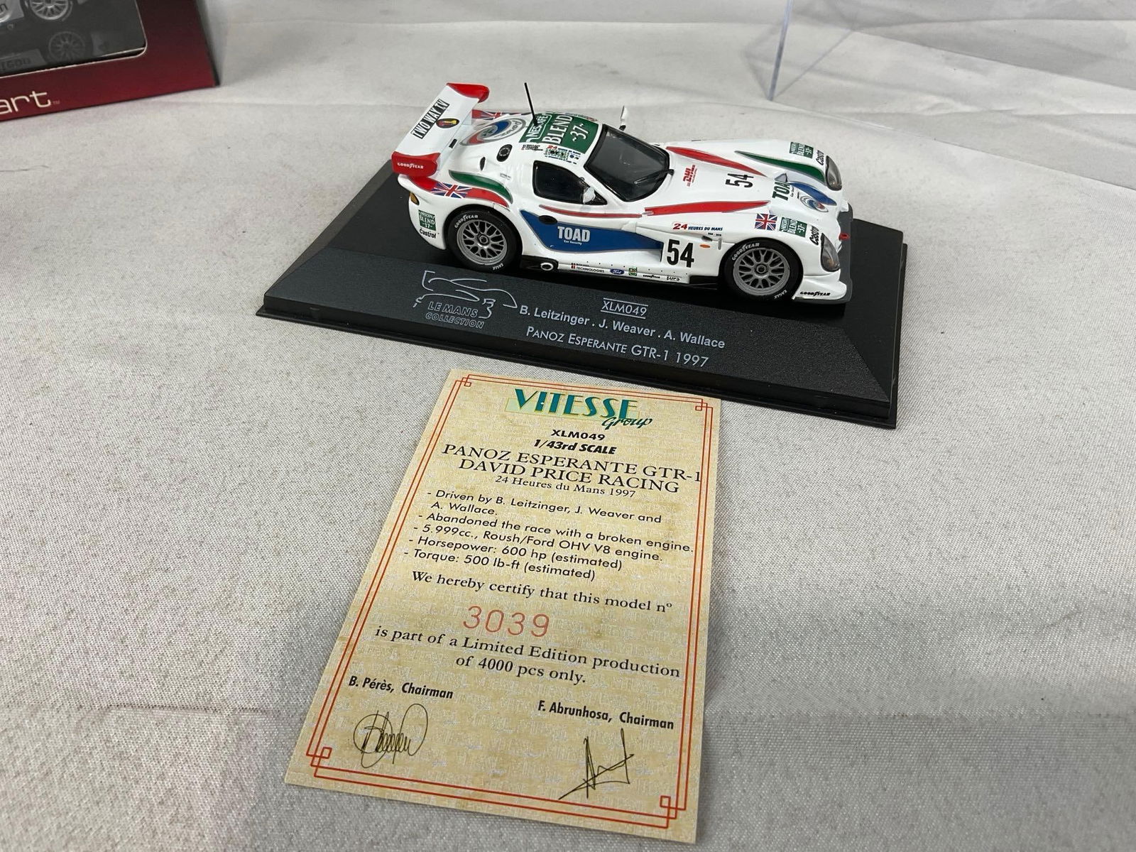2 1/43 Scale Diecast Cars, 1997 Panoz GTR-1 LM & 98 Panoz Esperante GTR-1 LM24H, Andy Wallace - 4