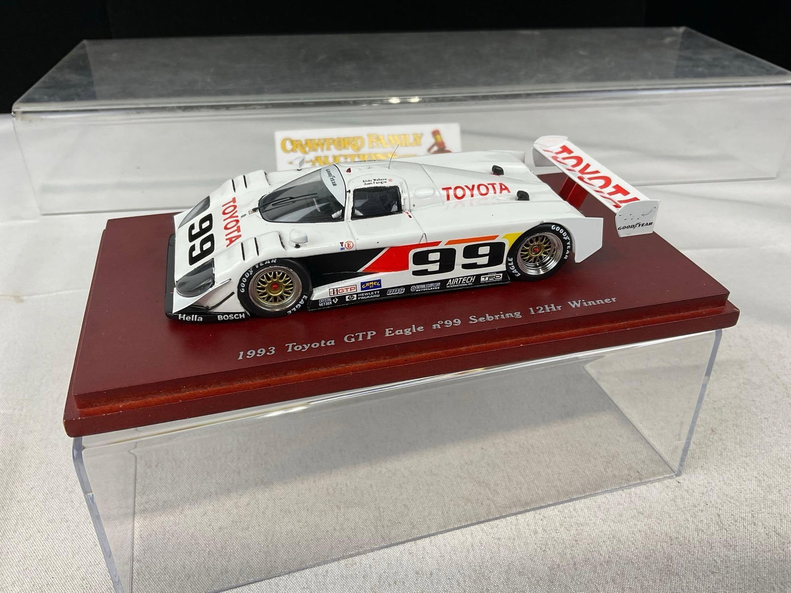 TrueScale 1/43 Scale Diecast Car 1993 Toyota GTP Eagle Sebring 12H, Andy Wallace - 2