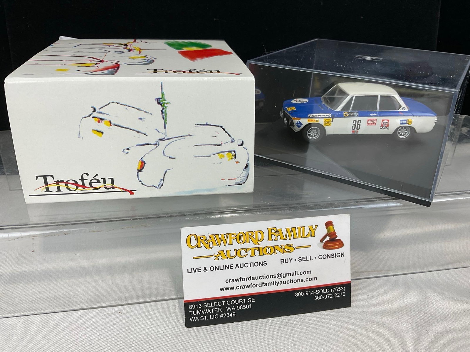Trofeu 1/43 Scale Diecast Car BMW 2002 24H Nurburgring 1970 Hans Stuck & c. Schikentanz: Appears to be in good shape. The piece measures approx 3h x 6w x 6d inches. See pics. E-5420