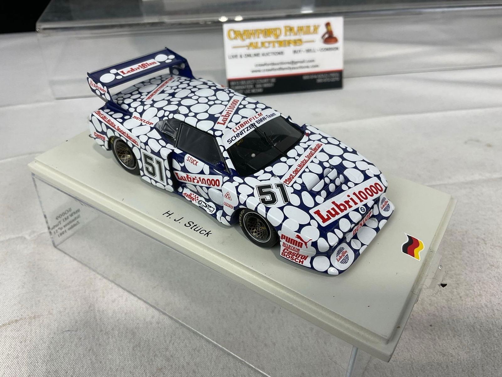 2 Spark 1/43 Scale Diecast Cars 2x 1981 BMW M1, Hans Stuck, LM24H - 3