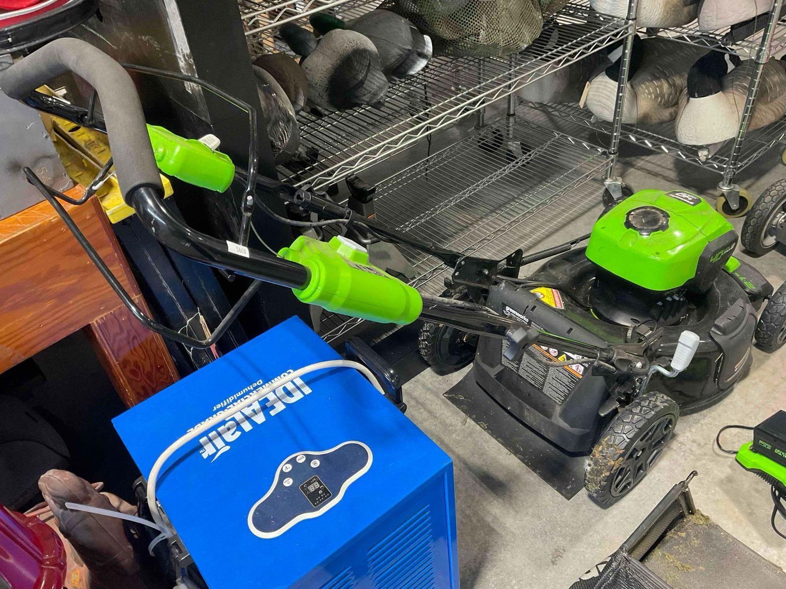 Greenworks 21" Model MO40L02 Electric Powered Lawnmower. Tested, Works. Very Good Cond. - 5