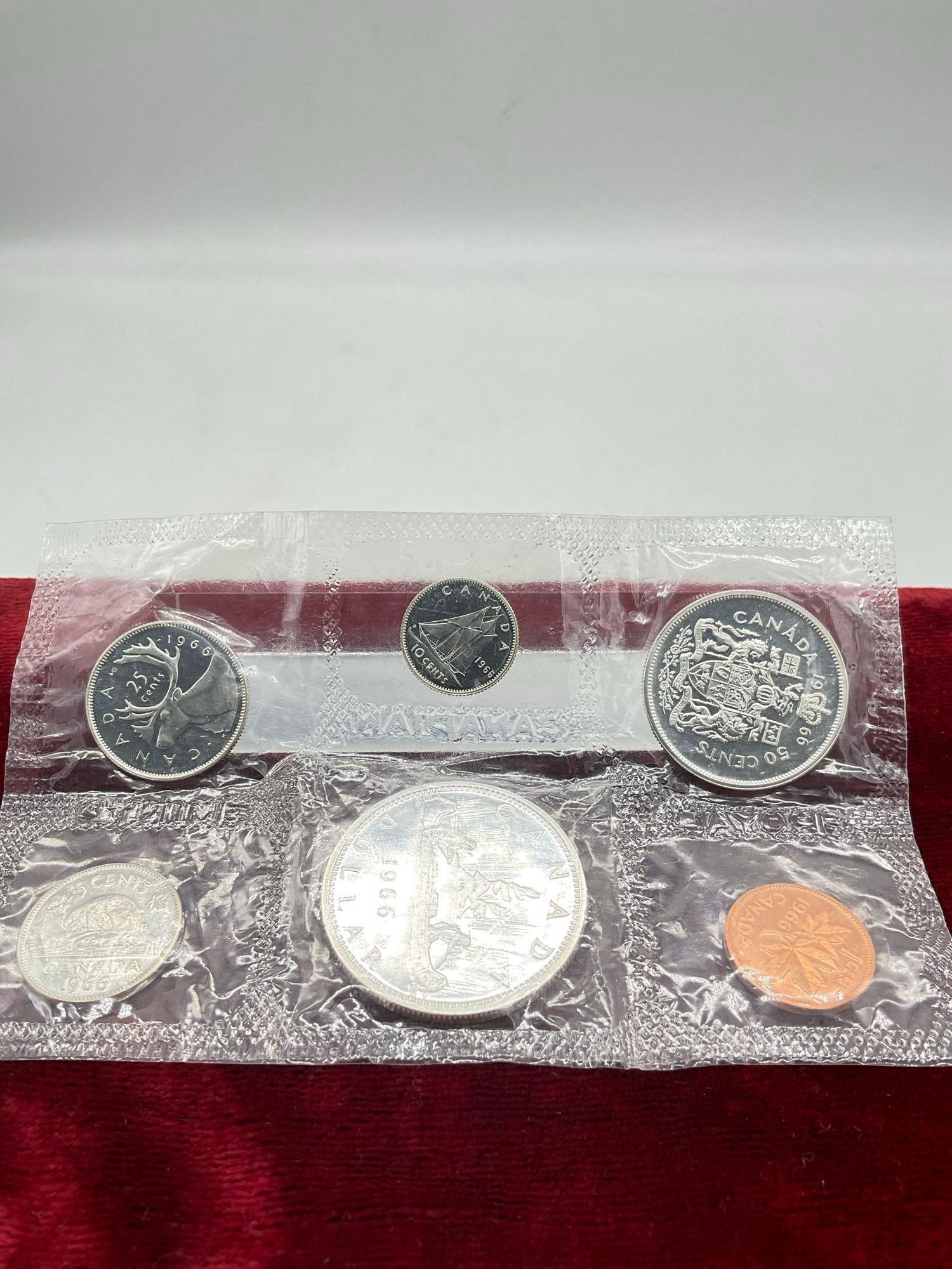 Canadian 1966 Mint set 80% silver - 4