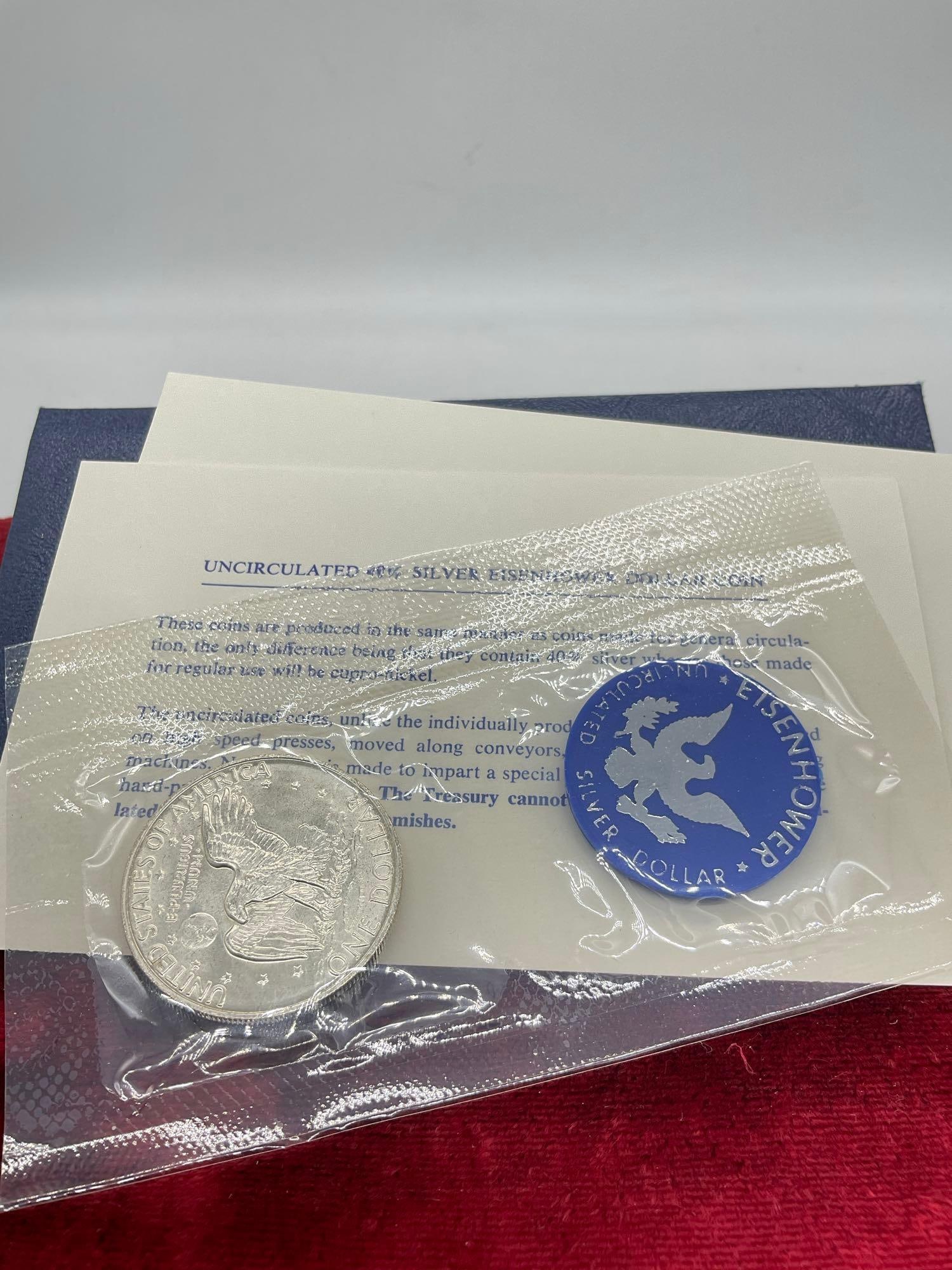 1973 Eisenhower silver dollar (40% silver) - 2