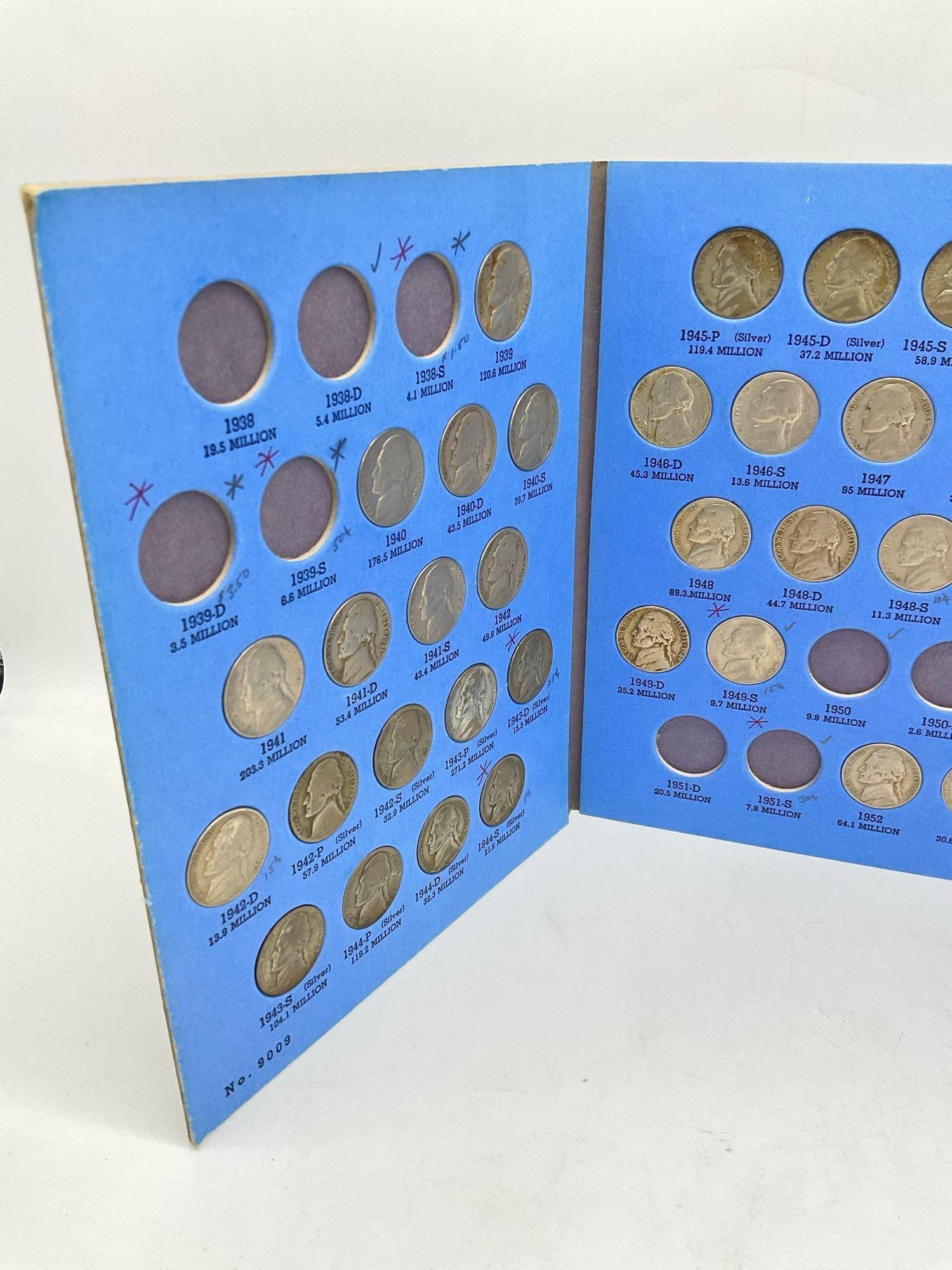 Collection of 50 Franklin different Franklin Nickels (incl. all silver war nickels) - 2