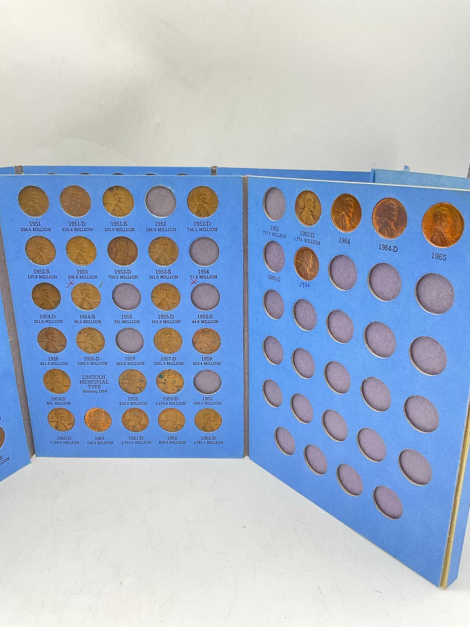2 nearly complete Lincoln Cent albums (starting 1941) - 6